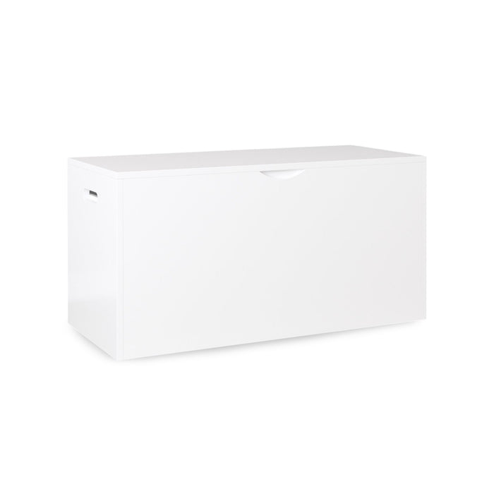 Toy Storage Organizer With Rolling Drawer, Chest With Wheels, Large Pull Out Bin For Nursery - White