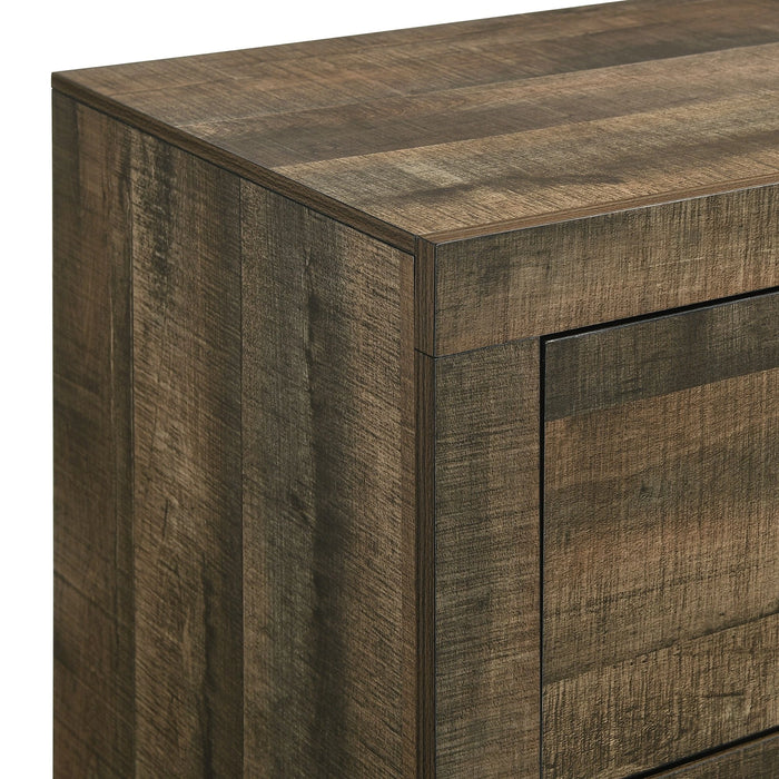 Bailey Bookcase Panel Bedroom Set with 2 Nightstands
