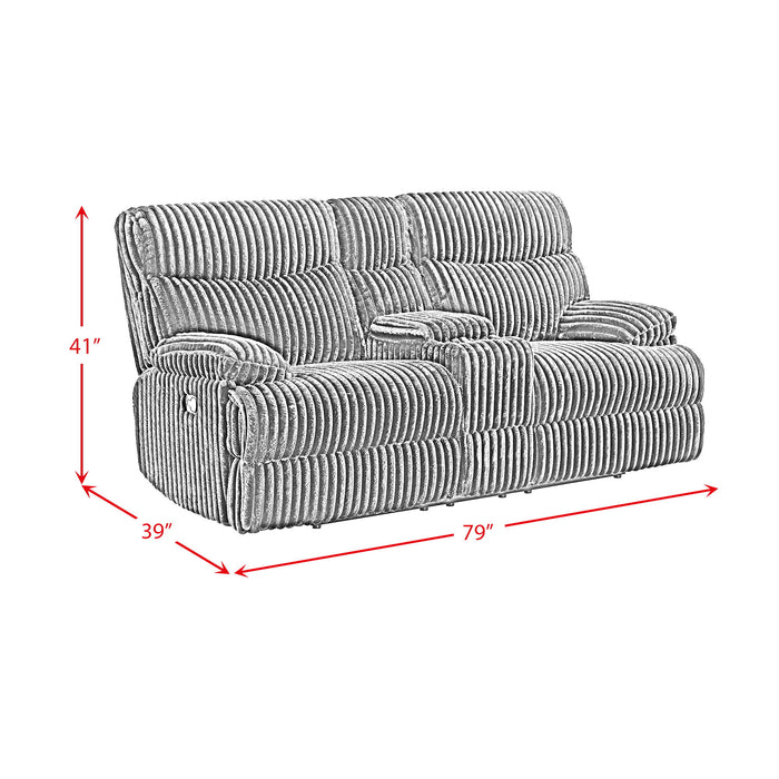 Admiral - Motion Loveseat With Console