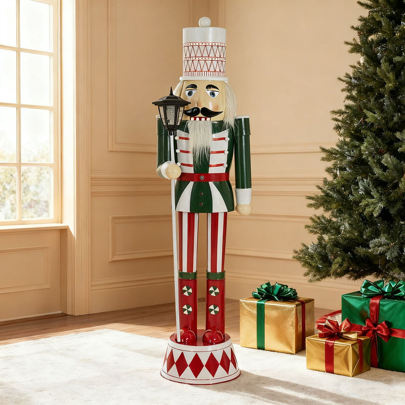 Classic Nutcracker Holiday Decor, Durable Construction - Green / Red / White