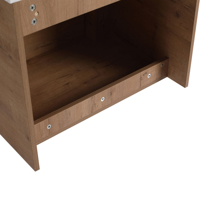 Wall Mounted Bathroom Vanity With Soft Close Door, Excluding Sink