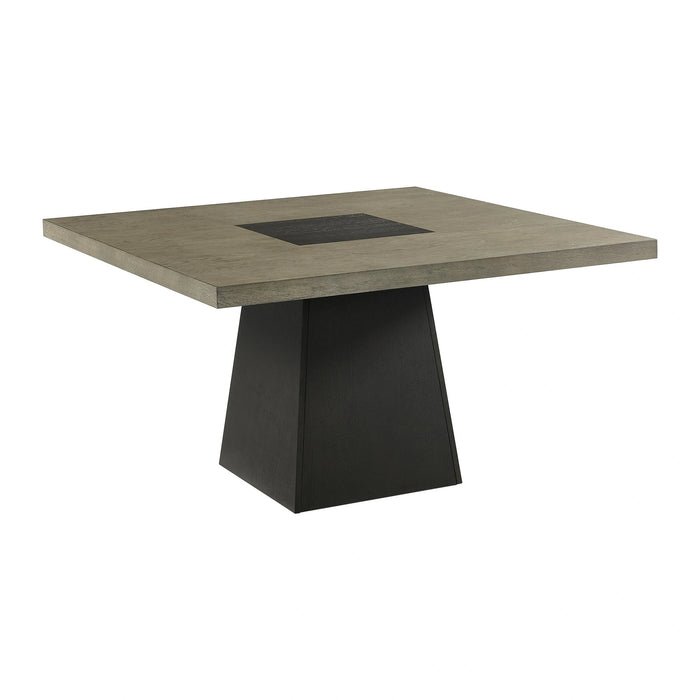 Jemma Square Table w/ Grey Top & Dark Espresso Base
