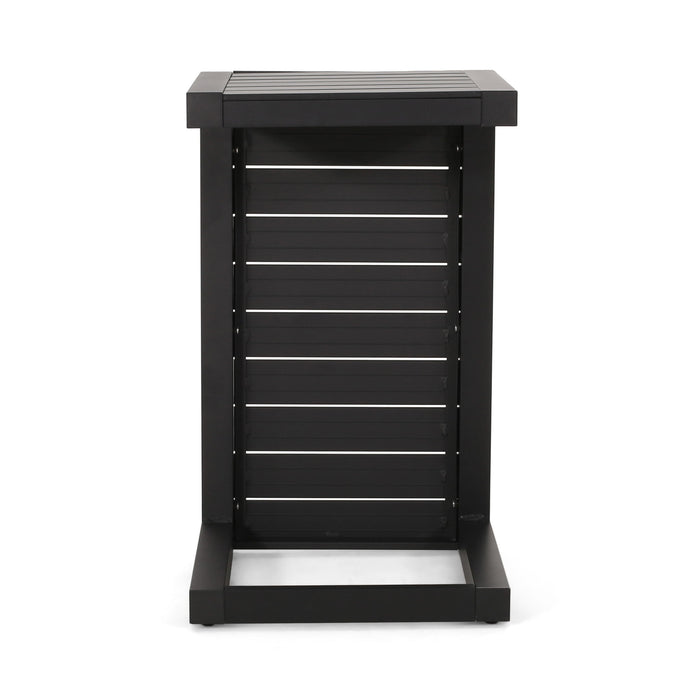 Aluminum Outdoor C - Shaped Side Table For Patio