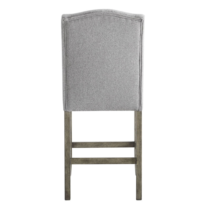 Grayson - Counter Chair - Gray / Light Brown
