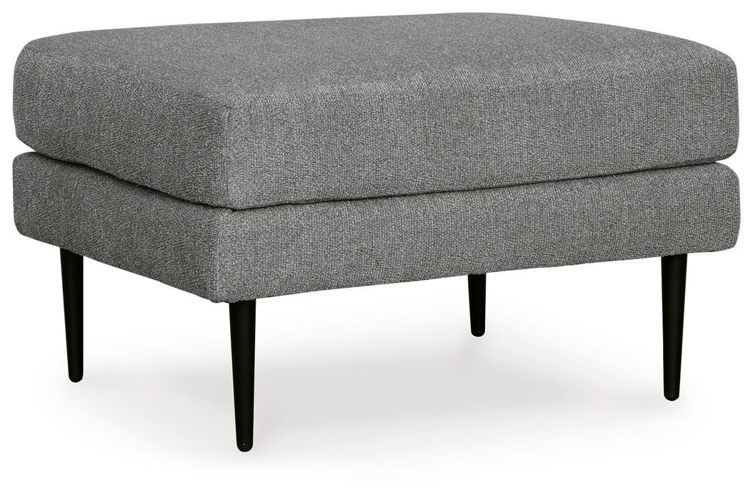 Hazela - 2 Pc. - Chair, Ottoman - Charcoal