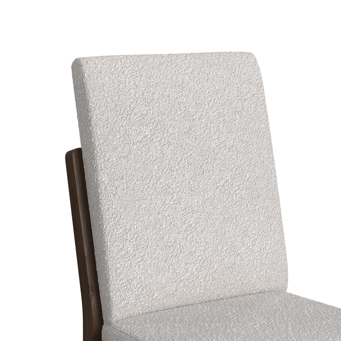 Brisbane Standard Height Dining Set in Brown-Table and Four Fabric Chairs