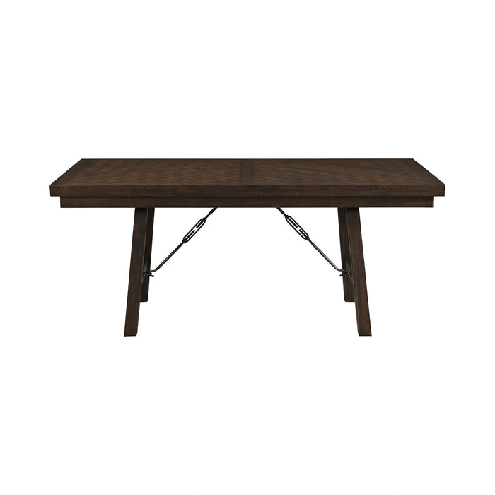 Jax 6PC Dining Set (72"" Table + 4 Chairs + Bench) in Cherry