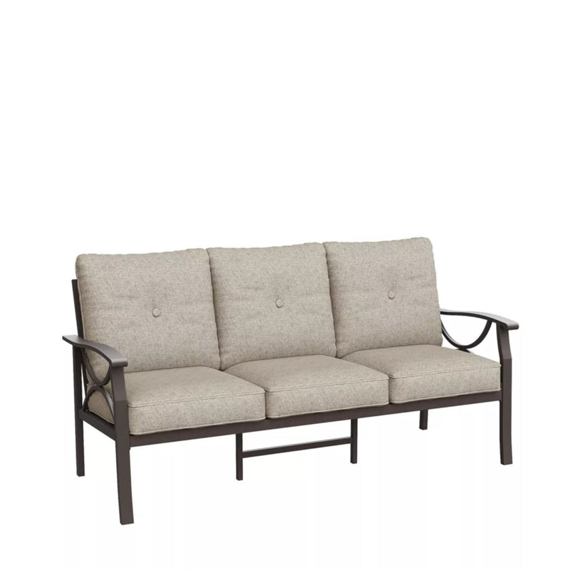 All-Weather 3 Seat Patio Sofa With Cushions