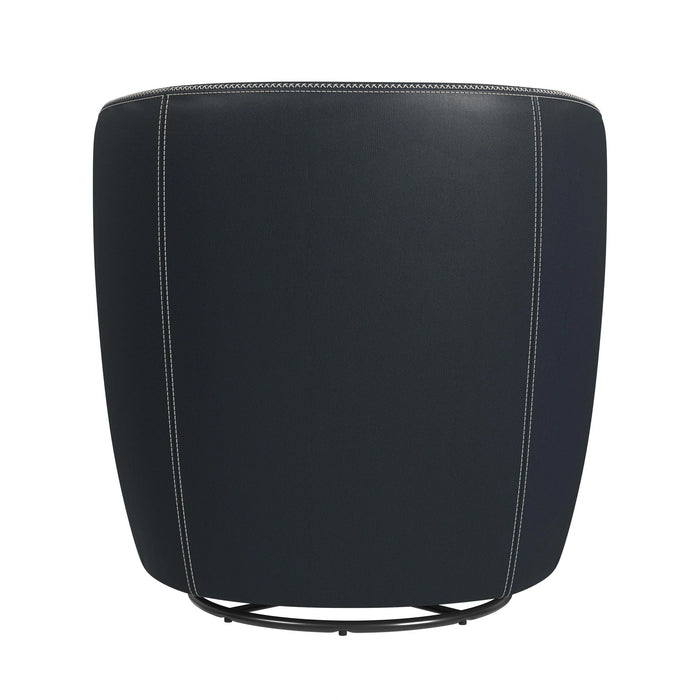 Vito Swivel Chair in Pebble Navy