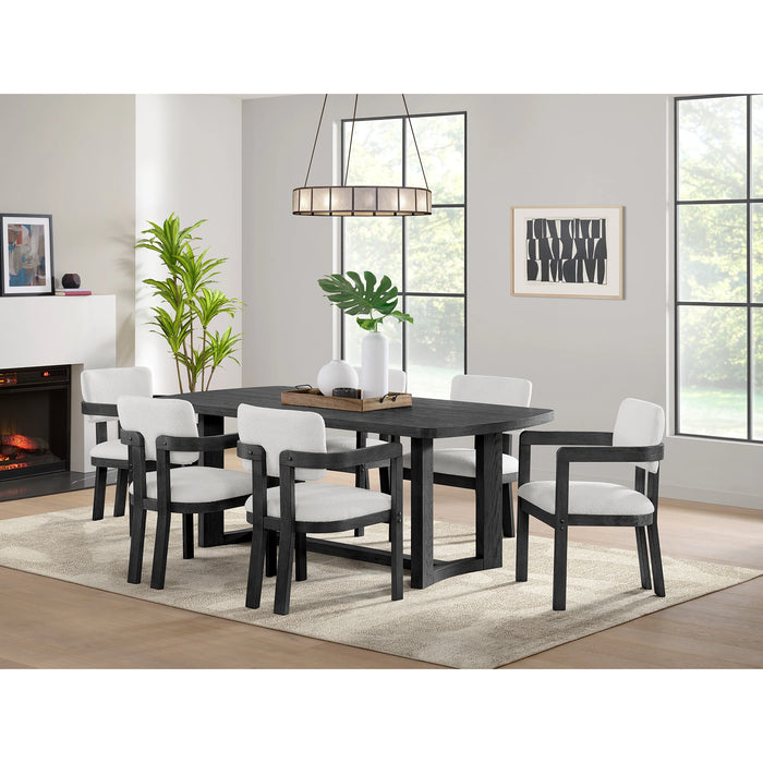 Portland Rectangular Dining Table in Black