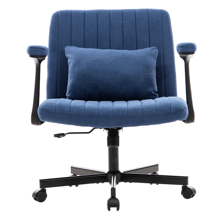 Criss Cross Armrest Office Chair With Wheels