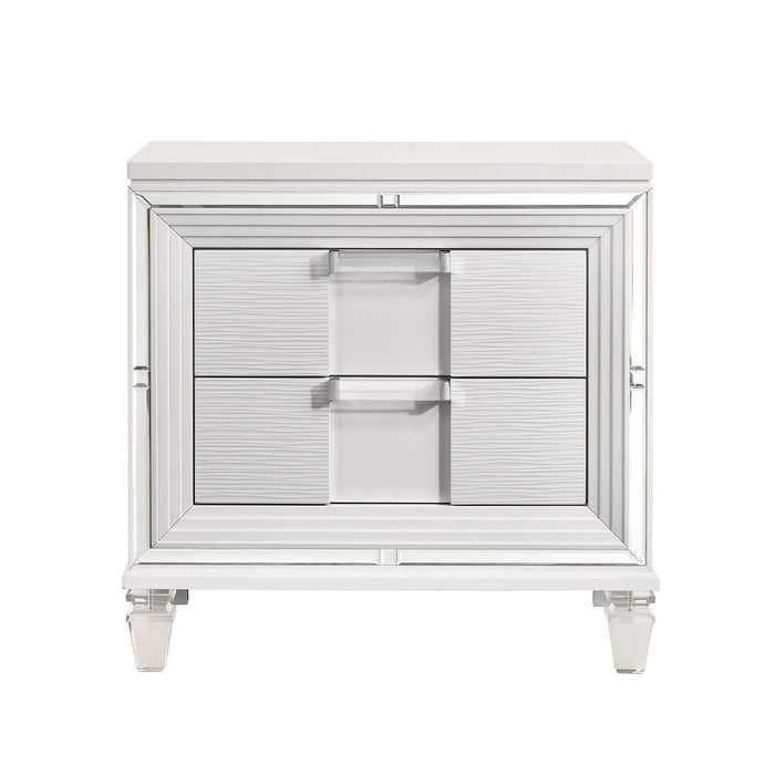 Twenty Nine - Nightstand With USB - White
