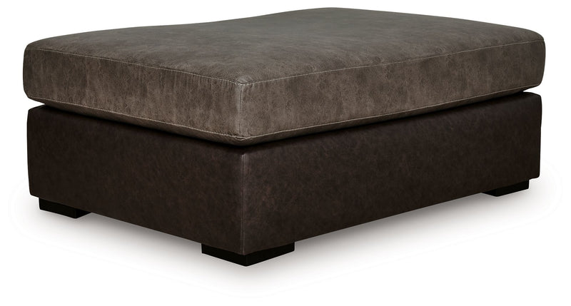 Castille Way - Oversized Accent Ottoman - Fossil