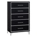 Ava 5 Drawer Chest-Ebony