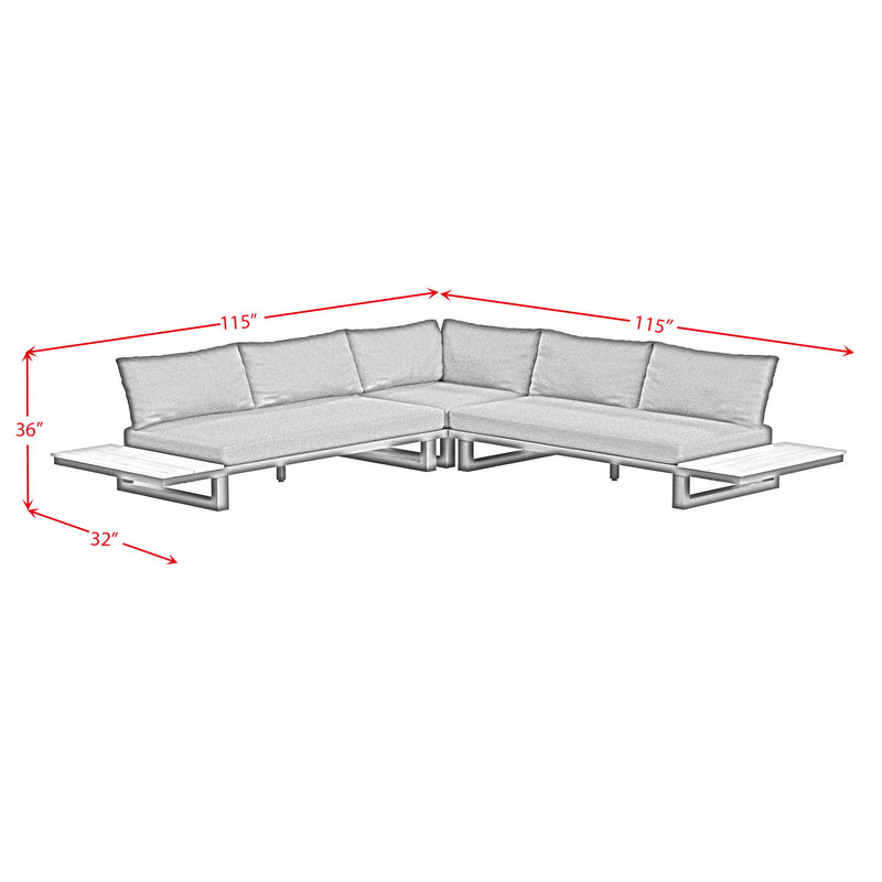 Cabana - Three Piece Outdoor Living Set - Black