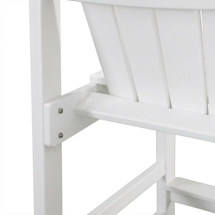 Bar Height Adirondack Chair With Cup Holder And Armrests