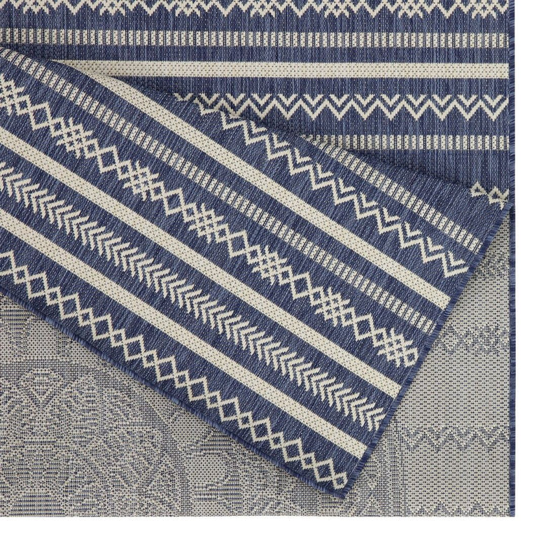 Sunshine - 5'3" X 7'3" Indoor, Outdoor Area Rug - Blue - Polypropylene