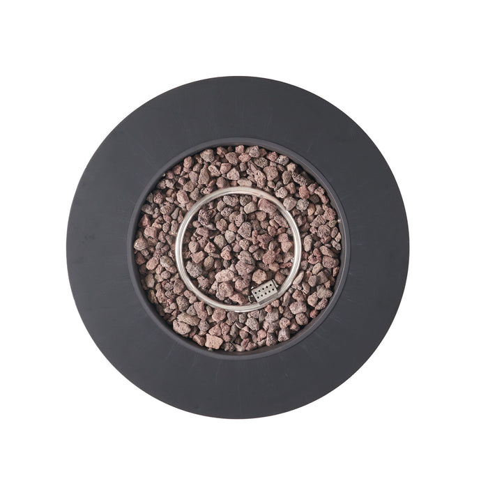 Round Iron Fire Pit With 40, 000 Btu
