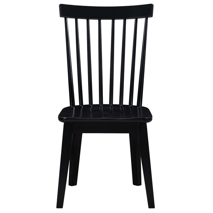 Vaughn - Shaker Spindle Dining Chair - Black
