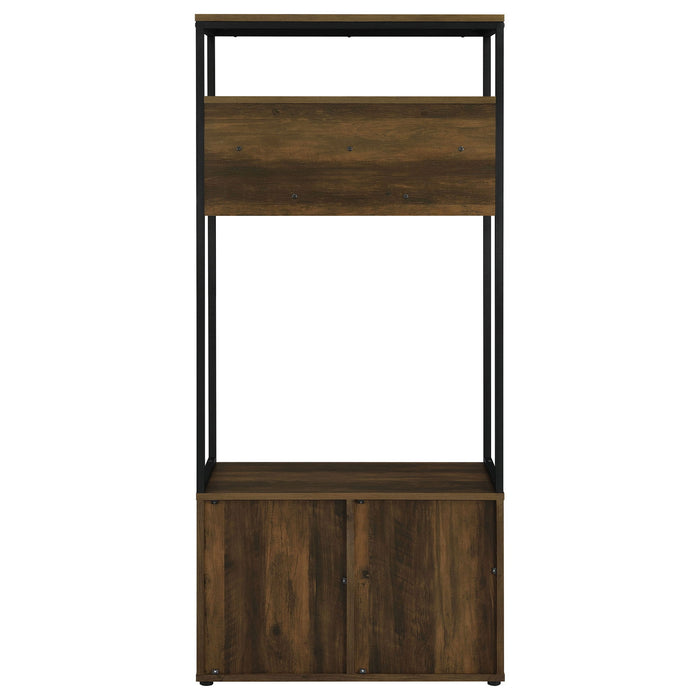 Flora - 2 Door Coat Rack Hall Tree Storage Bench And Multi Functional Storage - Natural