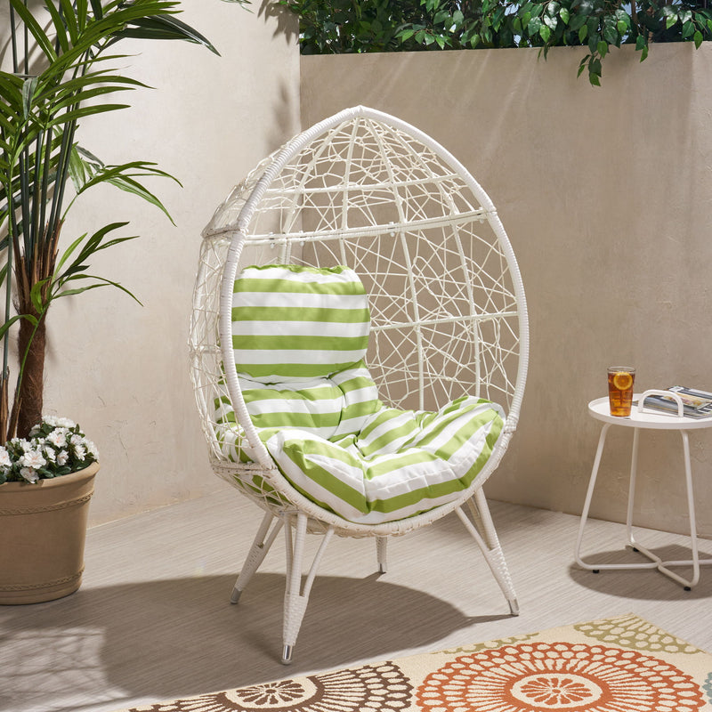 Cosmos - Round Hammered Iron Teardrop Chair