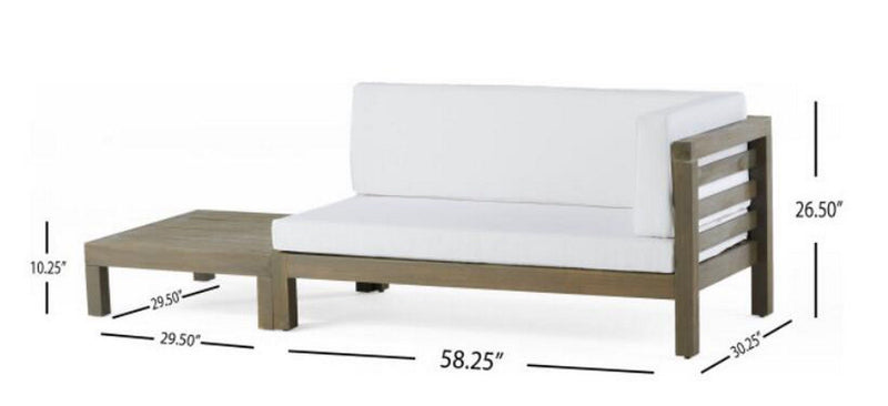 Oana - Corner Bench And Coffee Table