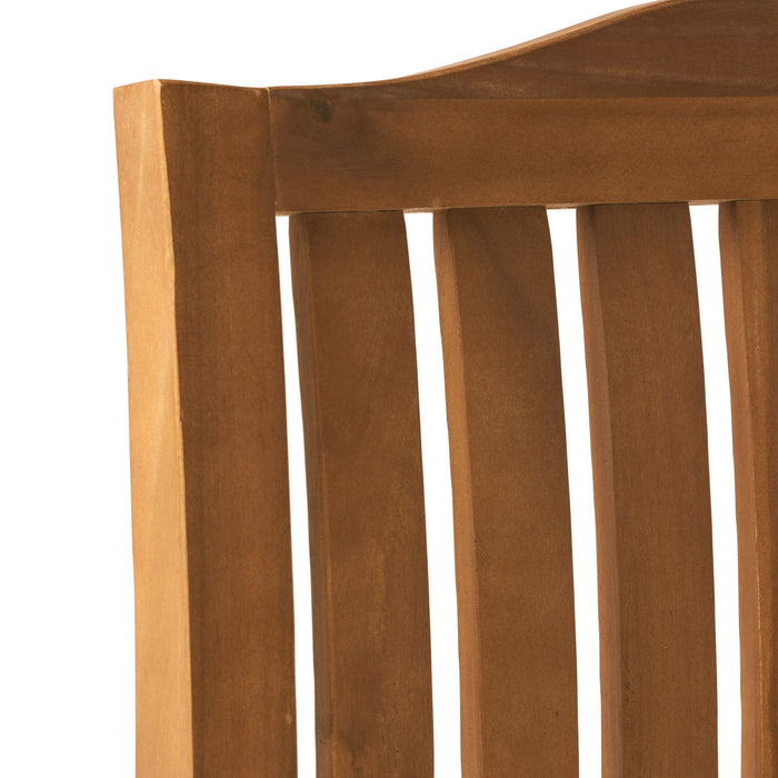 Della - Wood Armchair (Set of 2) Outdoor Dining Chairs - Cream