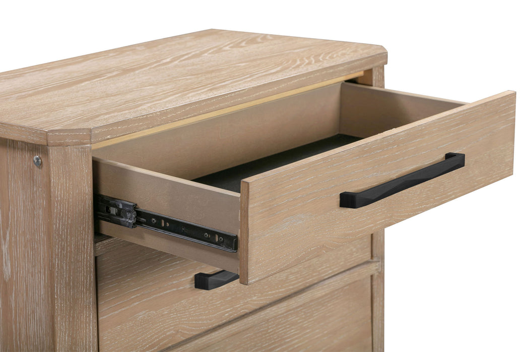 Breckenridge - 3 Drawer Nightstand With USB/C Port - Brown