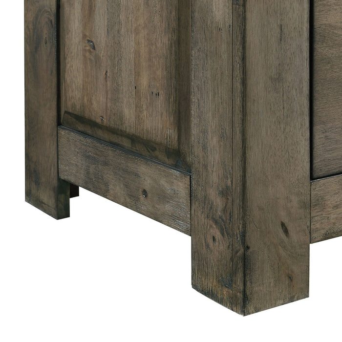 Maverick - Nightstand With USB - Gray