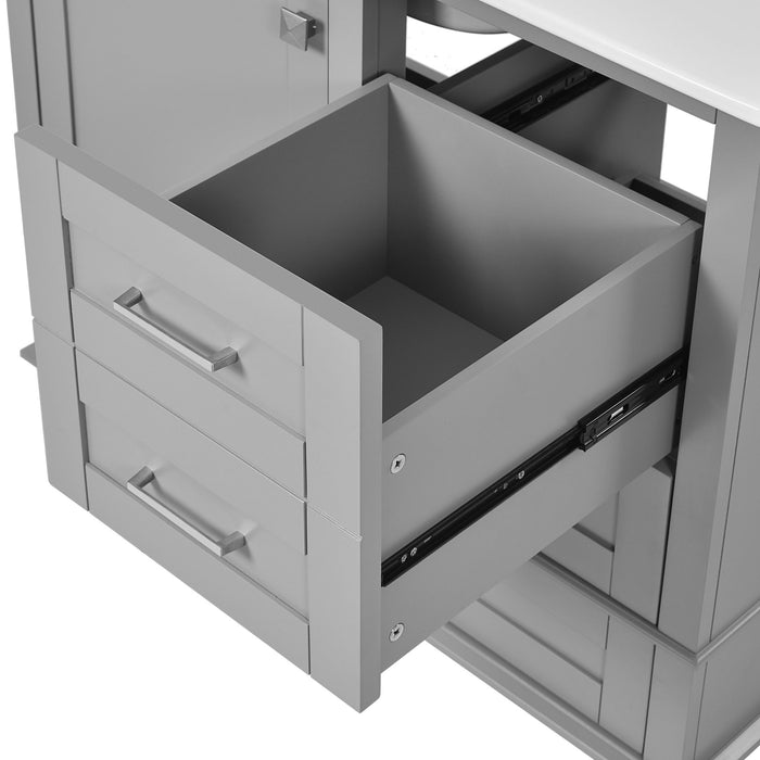 Traditional Bathroom Vanity Set With Soft Close Doors