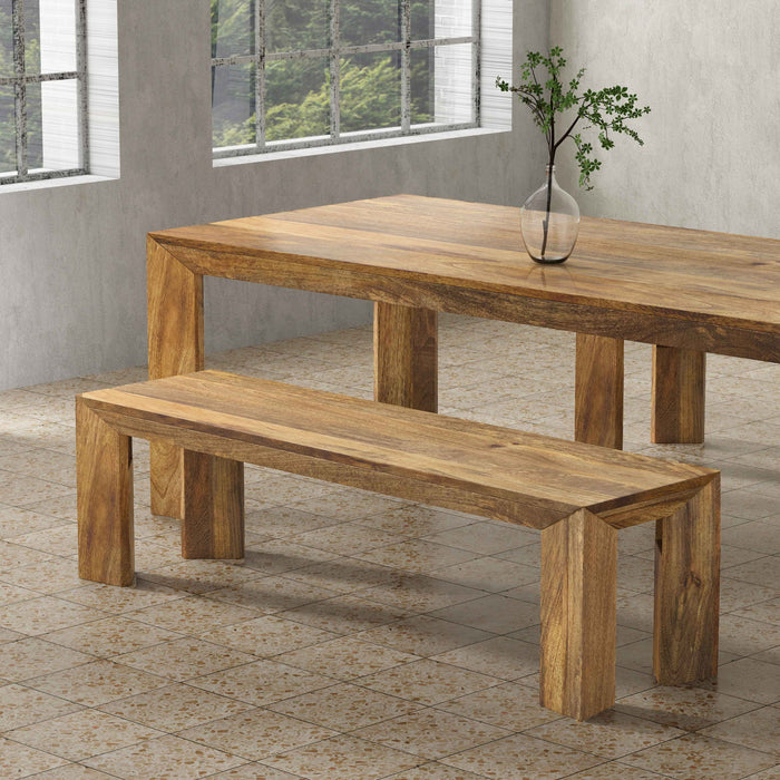Crossings - Downtown Dining Bench - Amber