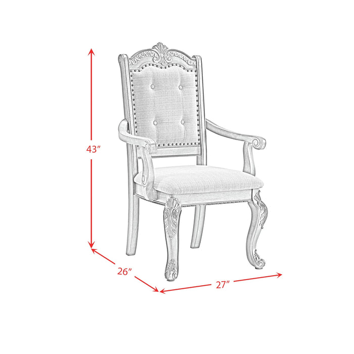 Madison Park Standard Height Dining Set in Walnut-Table and Four Chairs