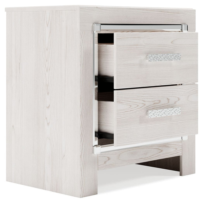 Altyra - Two Drawer Night Stand - White