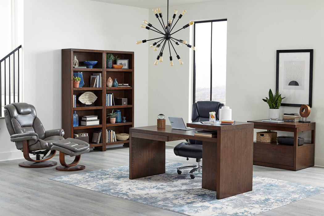 Monarch - Manual Reclining Swivel Chair and Ottoman