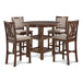 Amy 5 Pc 42" Round Counter Dining Set-Cherry