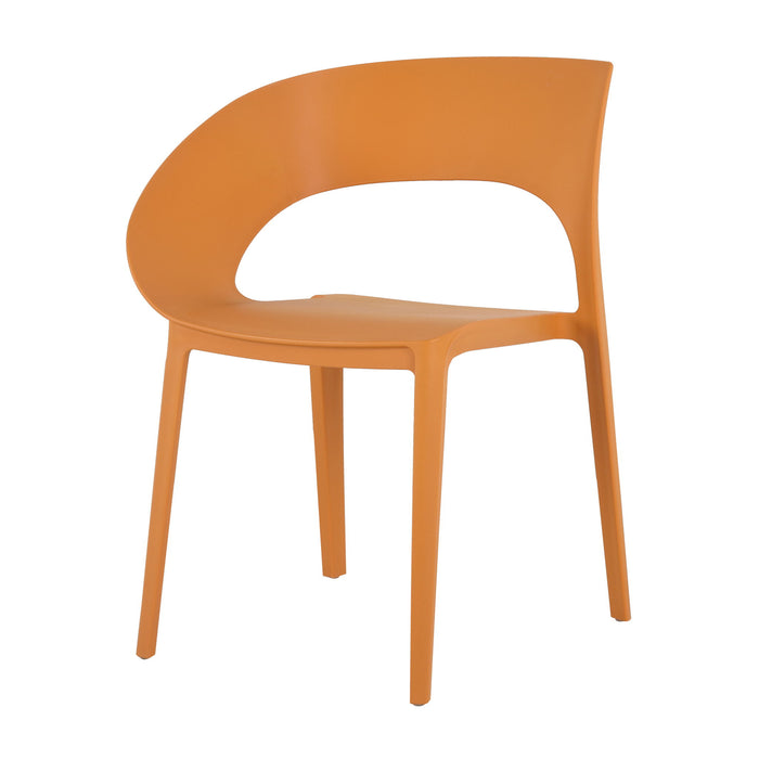 4 Piece Set Of Modern Designed Single Chairs With Long Table