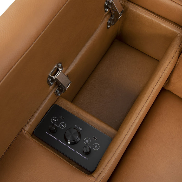 Phoenix - Zero Gravity Power 3 Seat Home Theater Seating With 2 Wedges And Immersive Audio