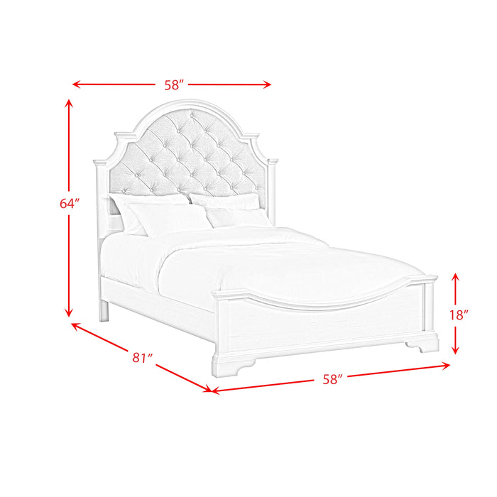 Eastwood Youth UPH Bedroom Set in Off-White