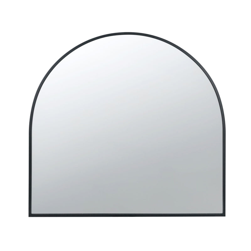 Arched Mirror With Metal Frame, Wall Mirror For Living Room Bedroom Entryway