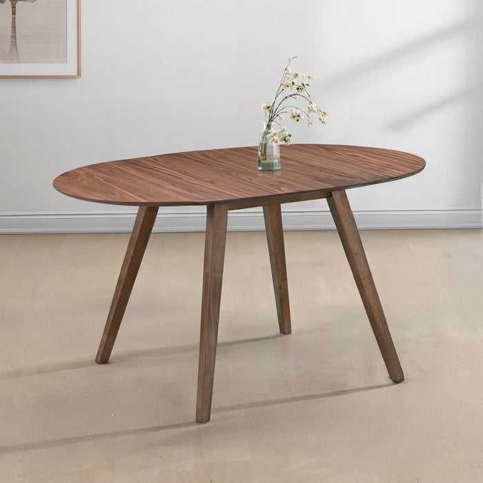 Oscar - Oval Drop Leaf Dining Table - Walnut