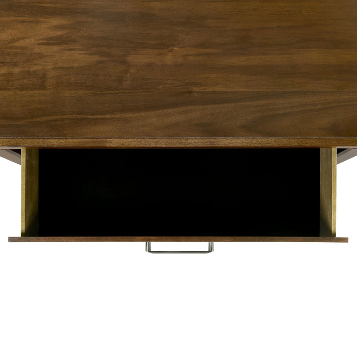 Malibu 2-Drawer Nightstand in Walnut