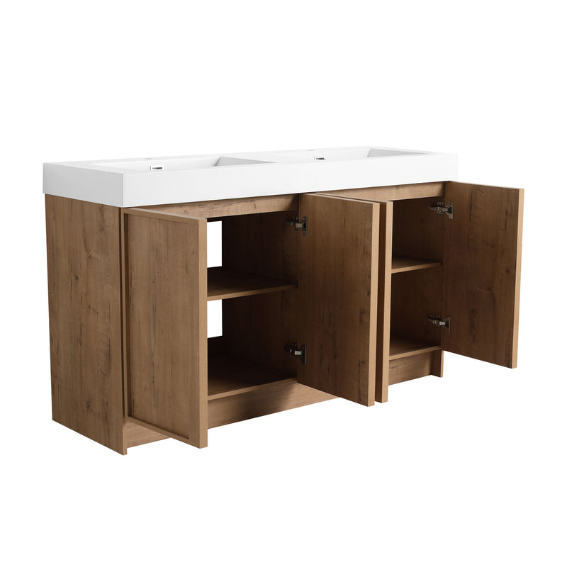 Freestanding Bathroom Vanity With Sink, Soft Close Doors