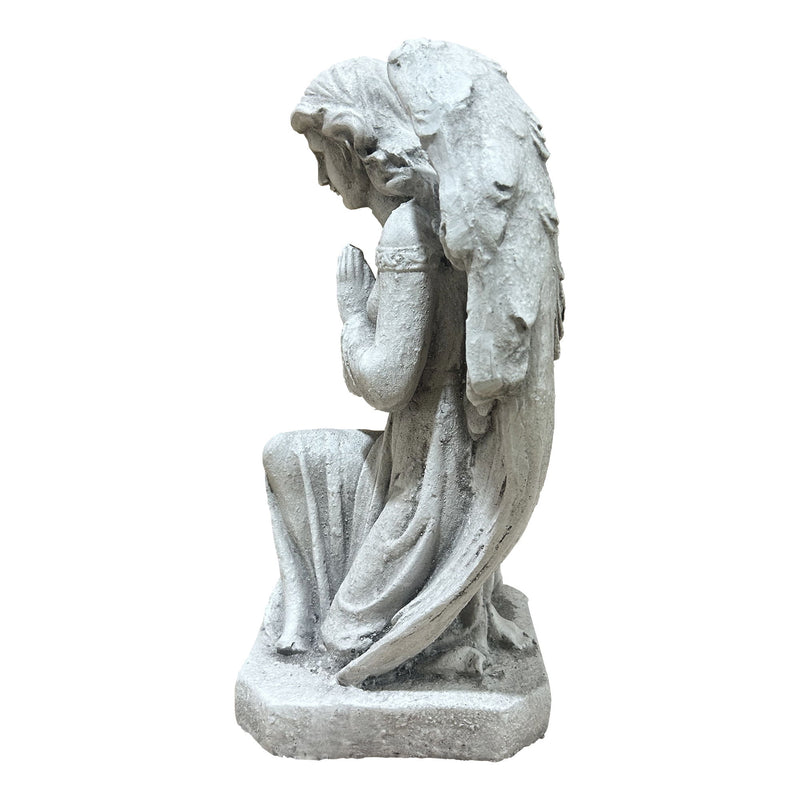 Magnesium Oxide Praying Angel Statue Weatherproof Cherub Sculpture Outdoor Garden Lawn Decor Ornament