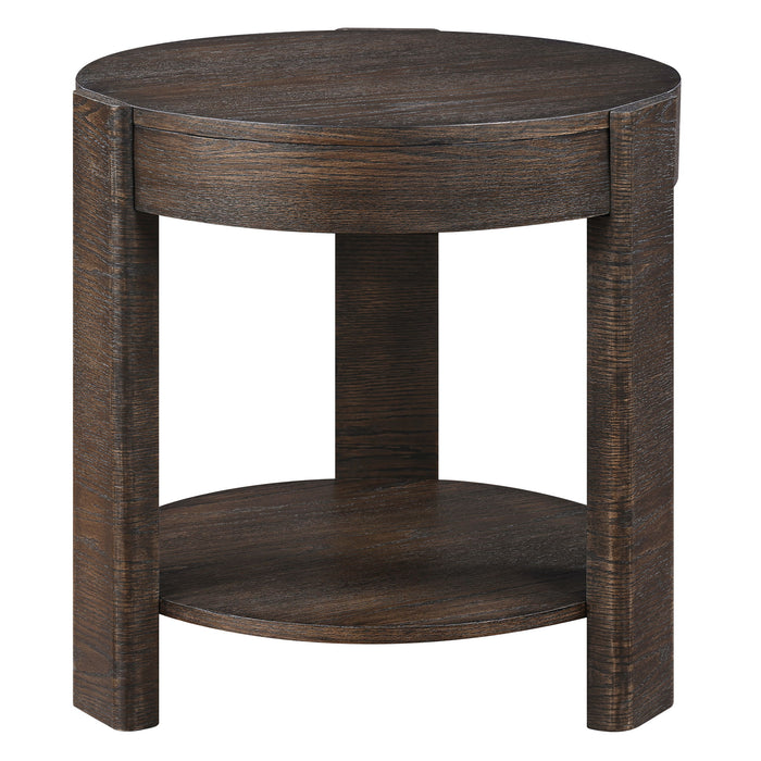 Salina - 3 Piece Round Occasional Set - Espresso