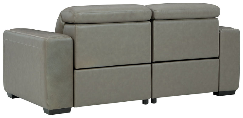 Correze - 2-Piece Power Reclining Sectional - Gray