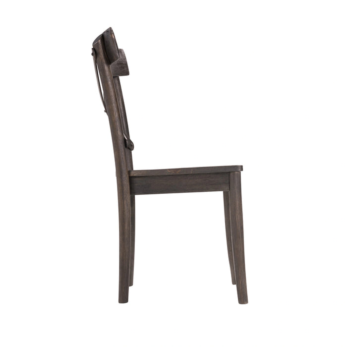 (D210-43C) Coronado- Side Chair (2/Ctn)- Chocolate