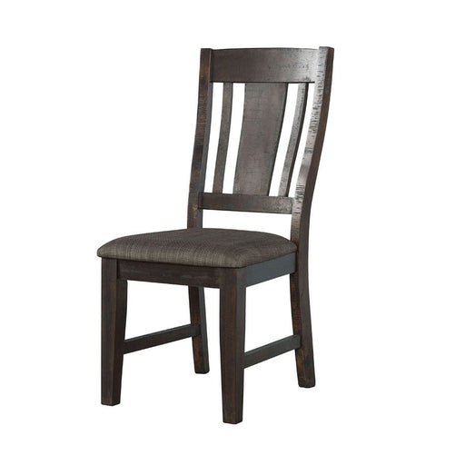Elements International Cash Side Chair (Set of 2) in Rustic Distressed Espresso image