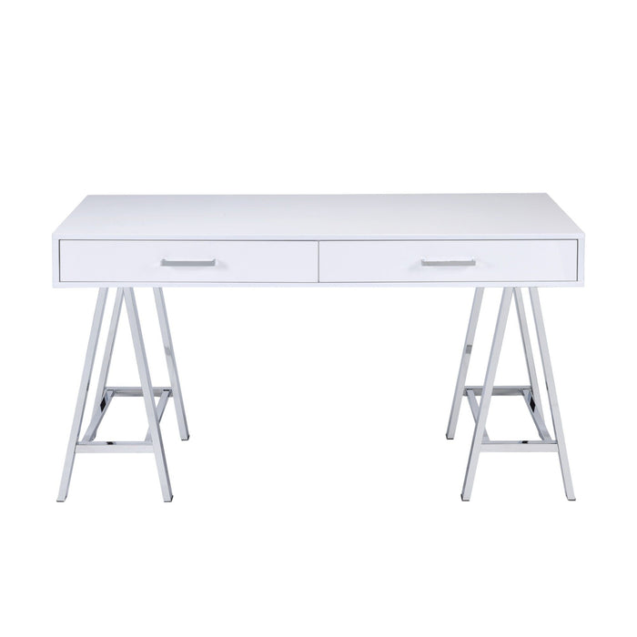 Coleen - High Gloss Writing Desk With USB
