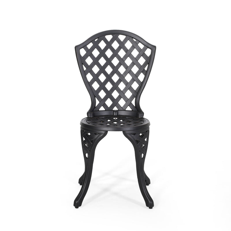 Bono Metal Bistro Set - Black