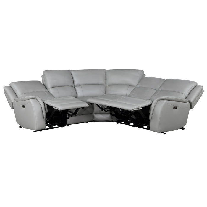 Alexandria - Leather Power Sectional